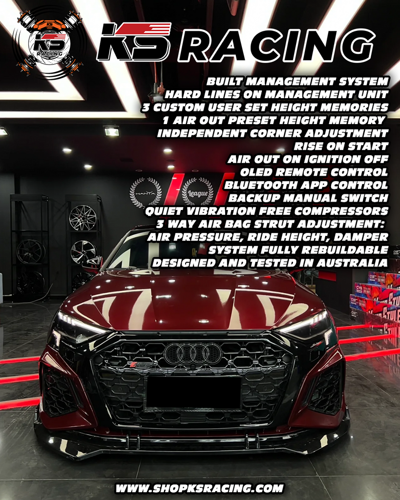 Audi A6 Sedan AWD C8(4K) 18-UP Premium Wireless Air Suspension Kit - KS RACING — KS Racing Australia