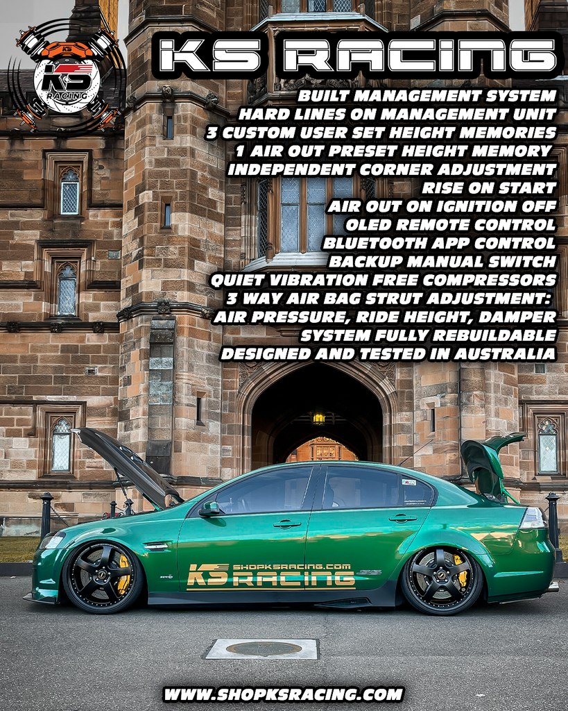 Chrysler 300C 6cyl 11-UP Premium Wireless Air Suspension Kit - KS RACING — KS Racing Australia
