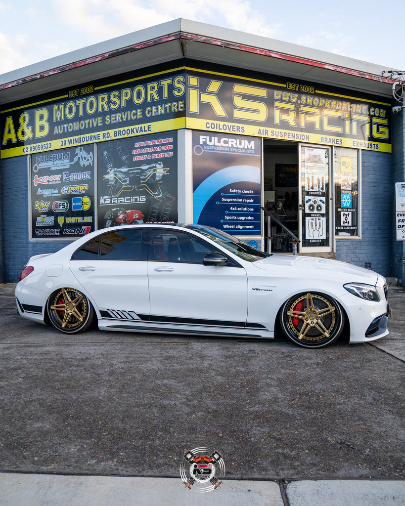 Mercedes Benz C63 C63S AMG W205 Premium Wireless Air Suspension Kit - KS RACING — KS Racing Australia