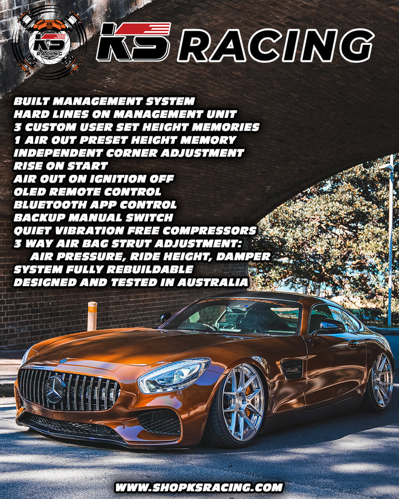 Mercedes Benz E63S AMG RWD W212/S212 13-16 Premium Wireless Air Suspension Kit - KS RACING — KS Racing Australia