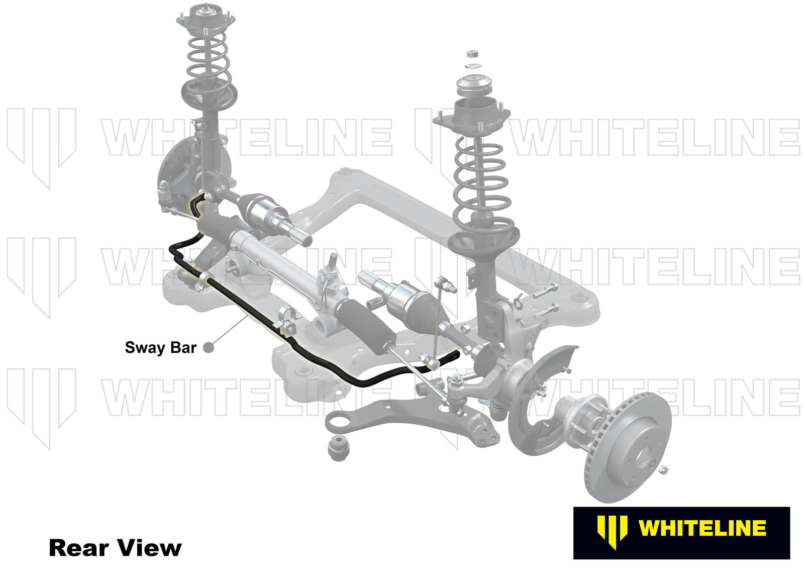 Front Sway Bar - 26mm 2 Point Adjustable to Suit Subaru Impreza VA WRX and Levorg VM - WHITELINE — KS Racing Australia