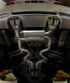 BMW E90 E92 M3 08-13 Rear Section Exhaust Systems Polished Bevel Edge Tips - Top Speed — KS Racing Australia