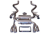 BMW E90 E92 M3 08-13 Rear Section Exhaust Systems Polished Bevel Edge Tips - Top Speed