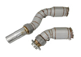 BMW F80 M3 & F82 M4 S55 2015-2020 Stainless Steel 200 Cell HFC Turbo Down pipe with Heat Shield - Top Speed