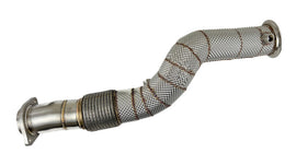 BMW G80 M3 / G82 M4 2021-up Stainless steel straight turbo down pipe with heat shield - Top Speed — KS Racing Australia