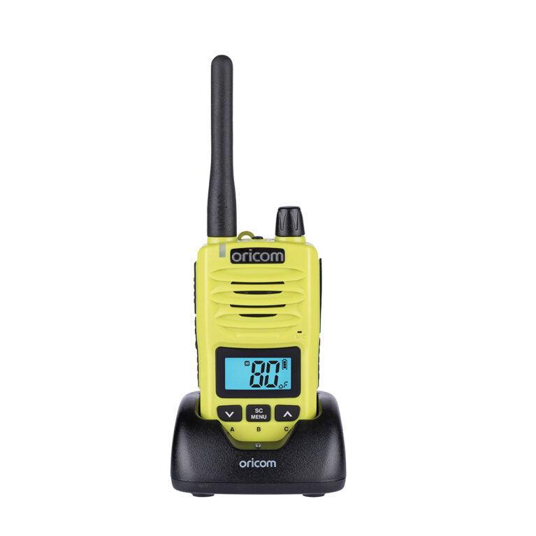Oricom DTX600 Lime Waterproof IP67 5 Watt Handheld UHF CB Radio — KS Racing Australia