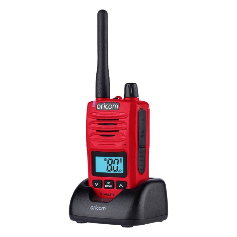 Oricom DTX600 Red Waterproof IP67 5 Watt Handheld UHF CB Radio — KS Racing Australia
