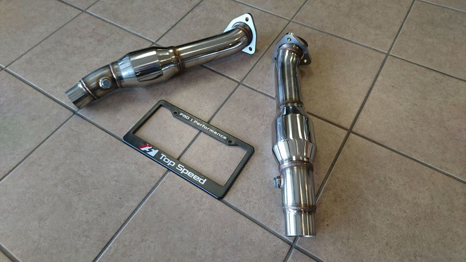Ferrari F430 430 Coupe Spider 05-09 TOP SPEED PRO-1 Resonated Test Pipe Pipes — KS Racing Australia