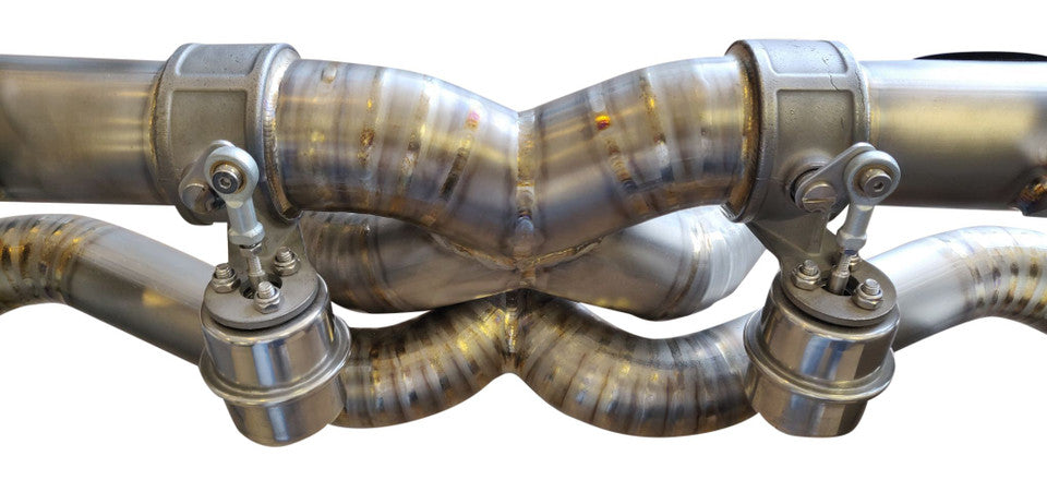 Ferrari F458 Italia 2010-2015 Titanium exhaust system with valve function, titanium upgrade exhaust — KS Racing Australia