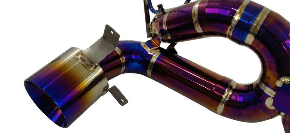 Ferrari F8 Tributo 20-22 Titanium Straight X-Pipe Exhaust W/O Valve — KS Racing Australia