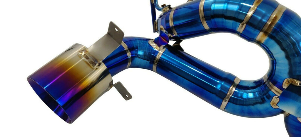 Ferrari F8 Tributo 20-22 Titanium Straight X-Pipe Exhaust W/O Valve — KS Racing Australia