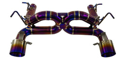 Ferrari F8 Tributo 20-22 Titanium Straight X-Pipe Exhaust W/O Valve — KS Racing Australia