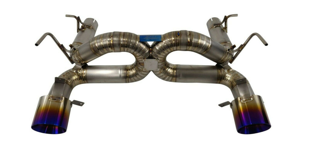 Ferrari F8 Tributo 20-22 Titanium Straight X-Pipe Exhaust W/O Valve — KS Racing Australia