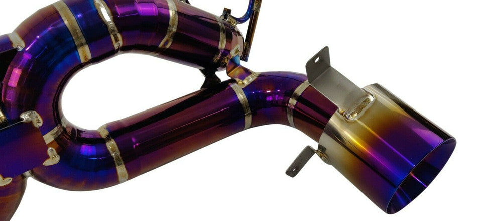 Ferrari F8 Tributo 20-22 Titanium Straight X-Pipe Exhaust W/O Valve — KS Racing Australia