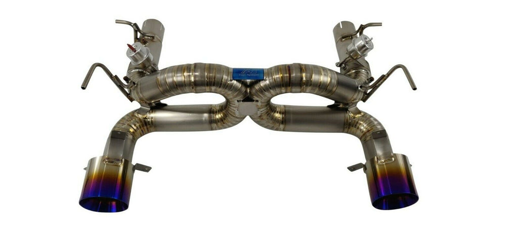 Ferrari F8 Tributo 20-22 Titanium Straight X-Pipe Exhaust with Valves — KS Racing Australia