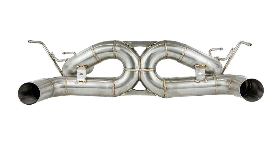 Ferrari F8 Tributo 3.9T 2020-2022 Race Spec X Straight Pipe exhaust without Valves / with out — KS Racing Australia