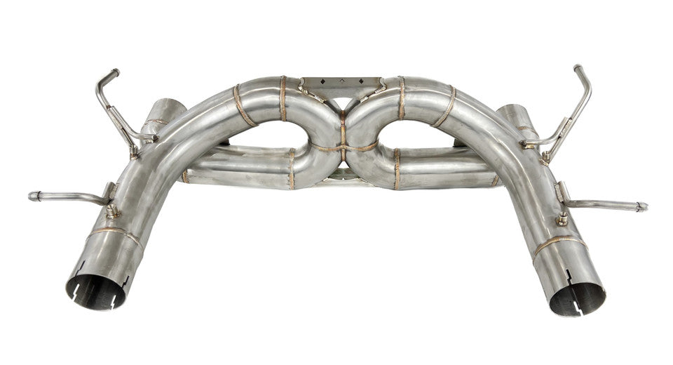 Ferrari F8 Tributo 3.9T 2020-2022 Race Spec X Straight Pipe exhaust without Valves / with out — KS Racing Australia
