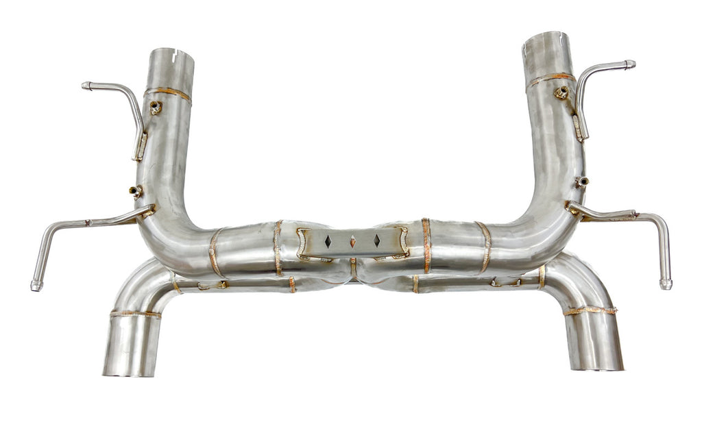 Ferrari F8 Tributo 3.9T 2020-2022 Race Spec X Straight Pipe exhaust without Valves / with out — KS Racing Australia