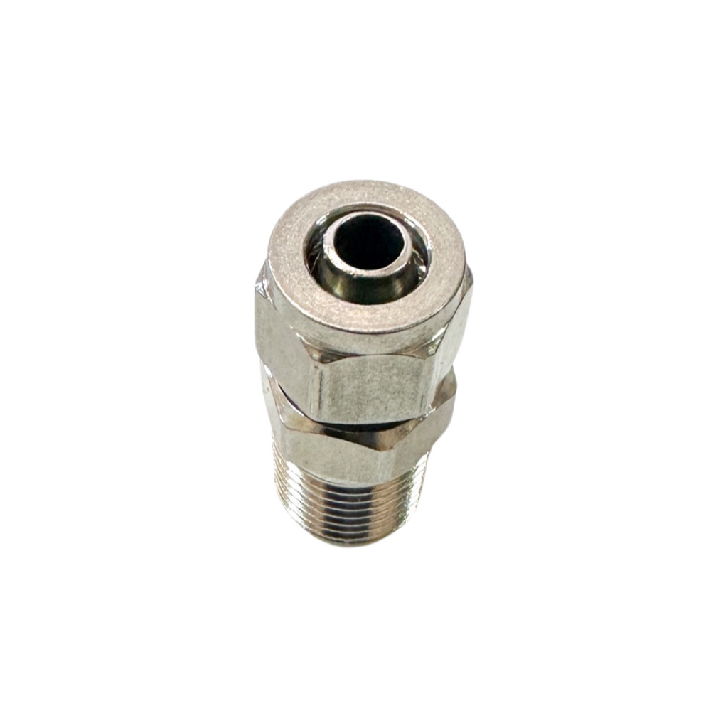 Straight Male 1/4" (6.35mm) x 8mm Airline Adapter Fitting Stainless Steel Air Fitting — KS Racing Australia