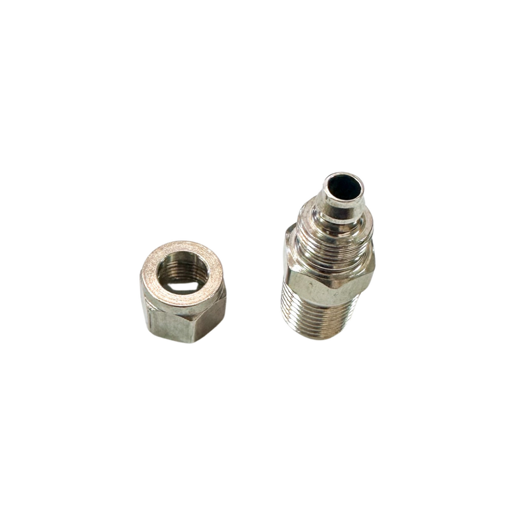 Straight Male 1/4" (6.35mm) x 8mm Airline Adapter Fitting Stainless Steel Air Fitting — KS Racing Australia