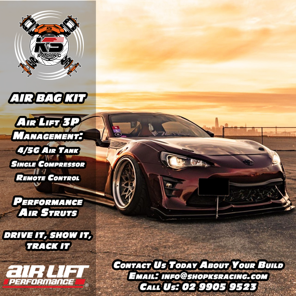 Mazda MX-5 Miata NA 89-97 Air Lift Performance 3P Air Suspension with KS RACING Air Struts — KS Racing Australia