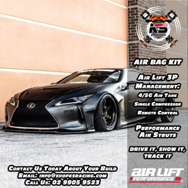 Toyota Prius C NHP10 11-UP Air Lift Performance 3P Air Suspension with KS RACING Air Struts — KS Racing Australia