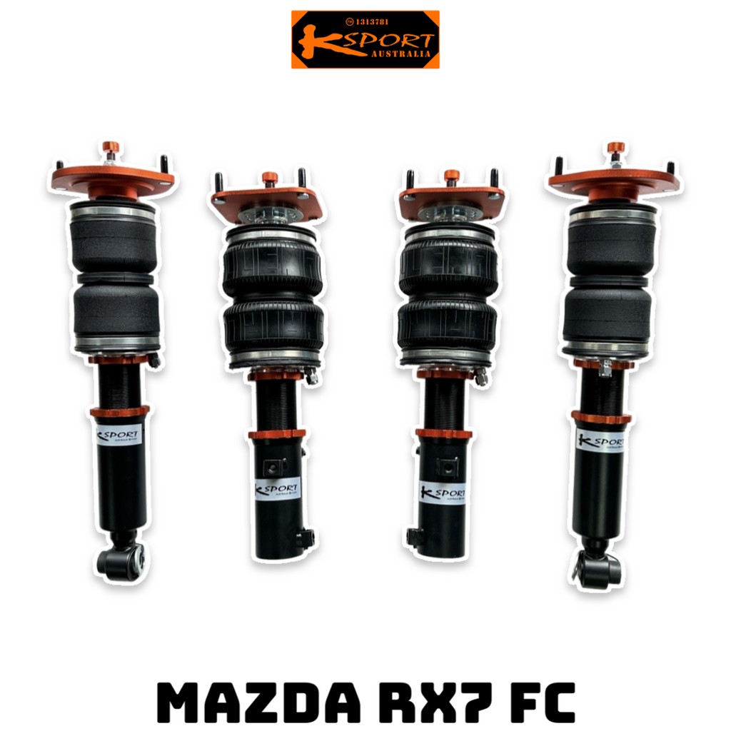 Mazda RX7 FC Air Suspension Air Struts Front and Rear - KS RACING — KS Racing Australia