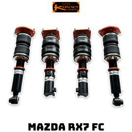Mazda RX7 FC Air Suspension Air Struts Front and Rear - KS RACING — KS Racing Australia
