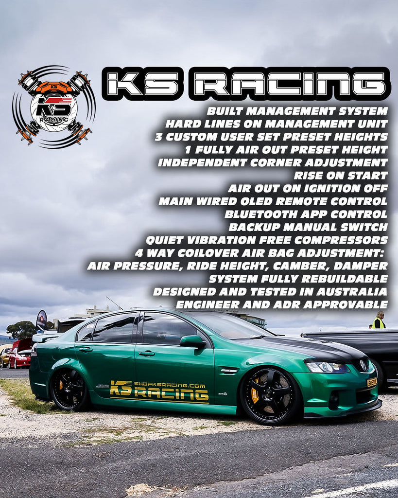 HSV VF GTS / CLUBSPORT / MALOO / SENATOR Premium Wireless Air Suspension Kit - KS RACING — KS Racing Australia