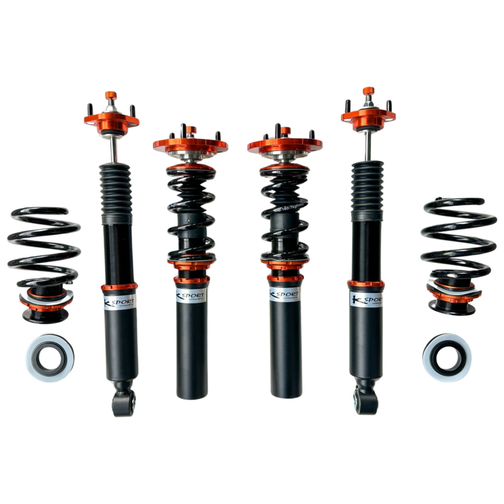 BMW 3-series strut dia. 45mm, Rr shock & spring separate (welding required for installation); E30 — KS Racing Australia