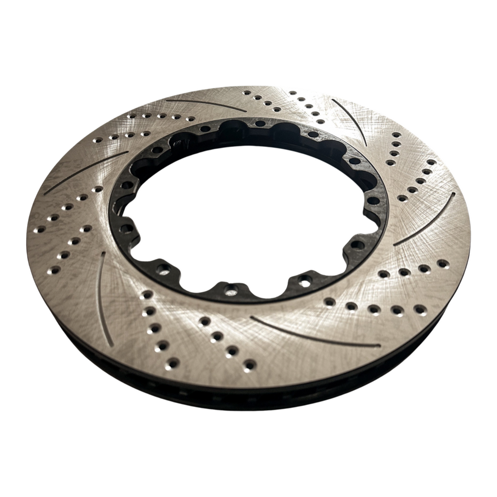 KS Brake Slotted & Drilled Rotor Front Pair 356mm — KS Racing Australia