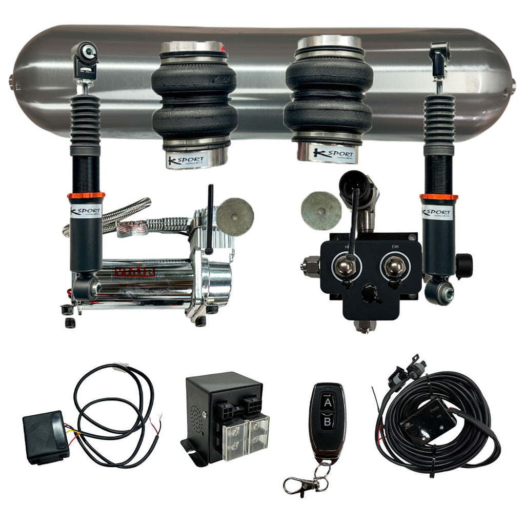 KS RACING Rear Only Basic Air Suspension Kit - Wireless Remote — KS Racing Australia