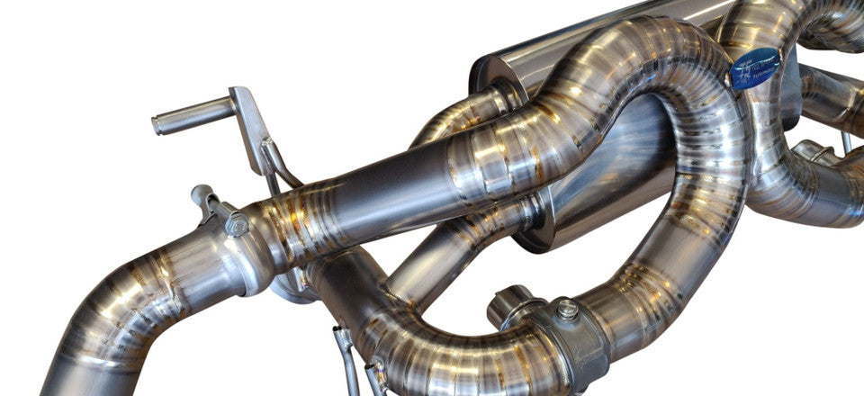 Lamborghini Huracan LP610-4 & LP580-2 2015-2020 Titanium Exhaust with valve function, Titanium — KS Racing Australia