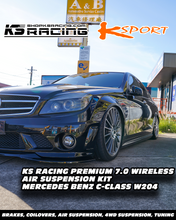 Load image into Gallery viewer, Mercedes Benz C-Class W204 4WD 07-14 Premium Wireless Air Suspension Kit - KS RACING — KS Racing Australia