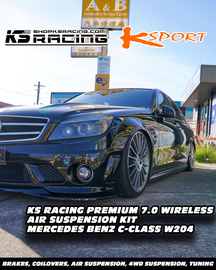 Mercedes Benz C-Class W204 4WD 07-14 Premium Wireless Air Suspension Kit - KS RACING — KS Racing Australia