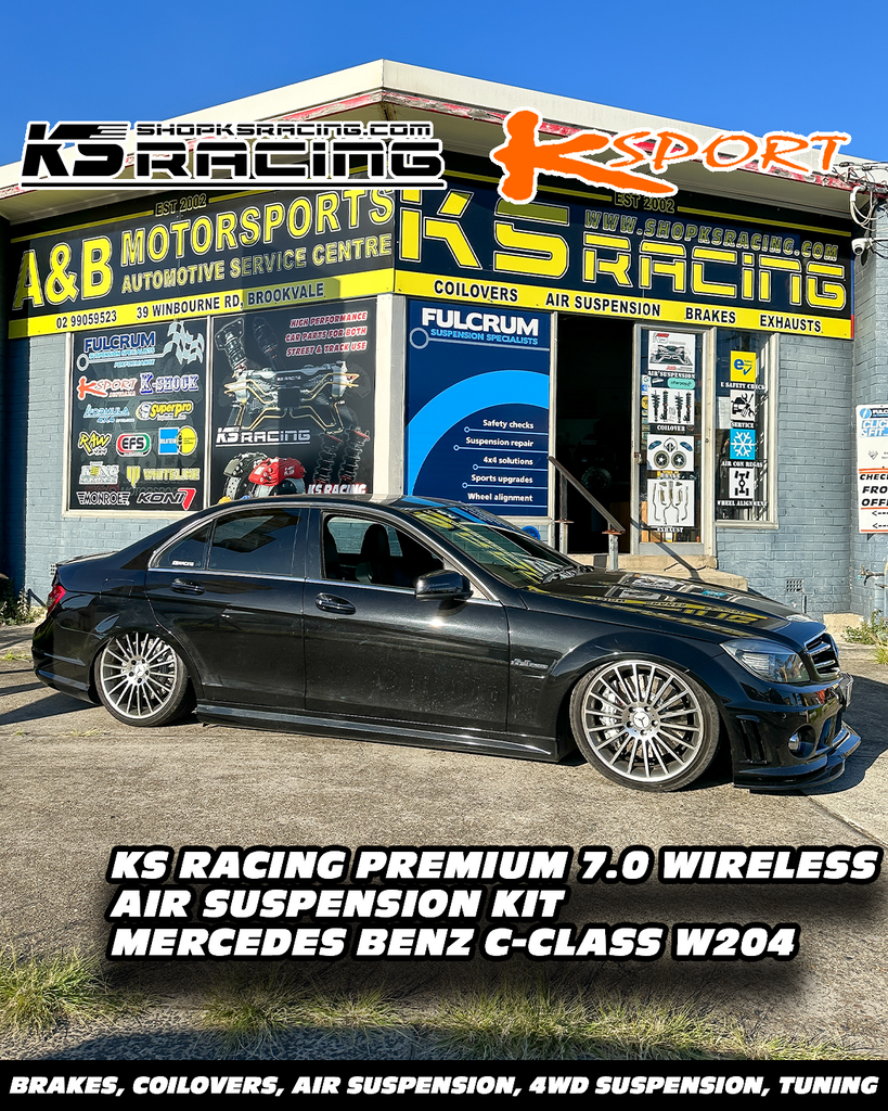 Mercedes Benz C-Class W204 Premium Wireless Air Suspension Kit - KS RACING — KS Racing Australia