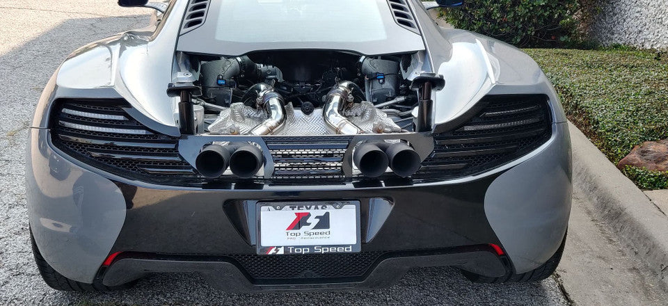 McLaren MP4-12C 650S 12-16 3.5" Straight Turbo Down Pipes — KS Racing Australia