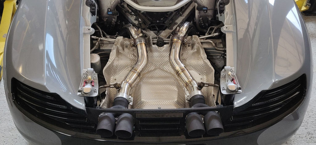 McLaren MP4-12C & 650S 12-16 3.5" 200 CELL HFC Turbo Down Pipes — KS Racing Australia