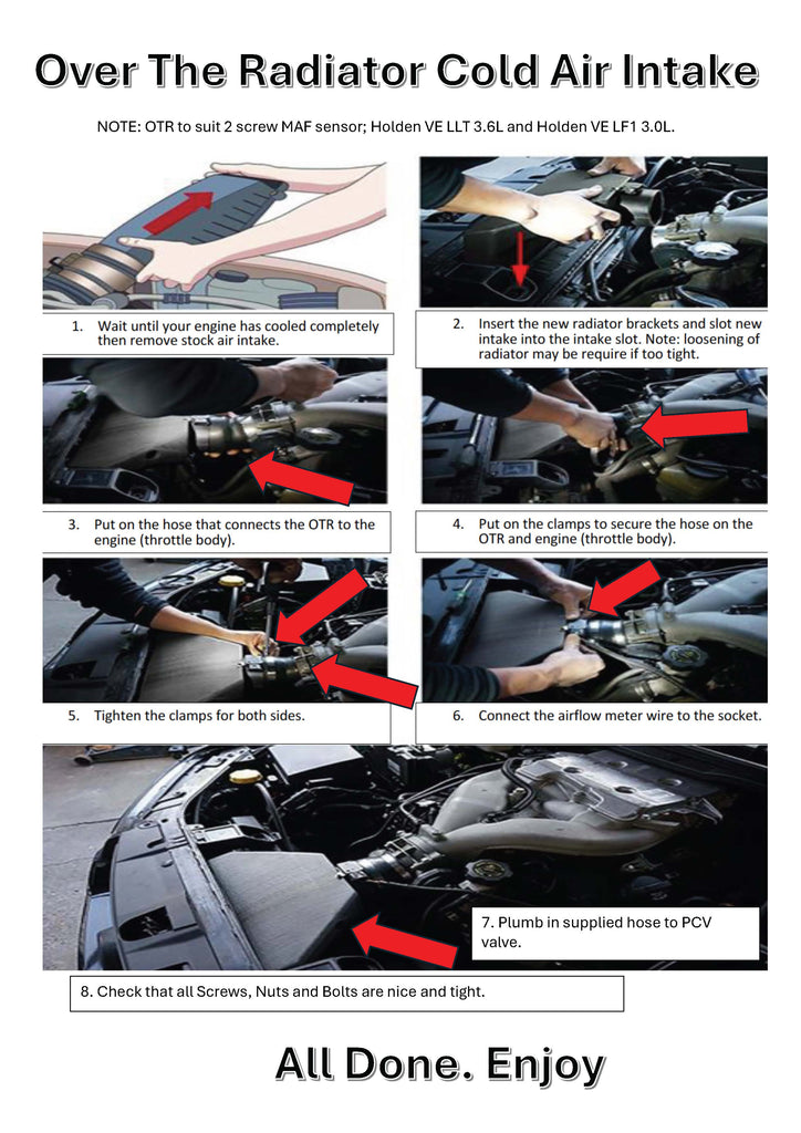 OTR Cold Air Intake - Holden Commodore V6 — KS Racing Australia