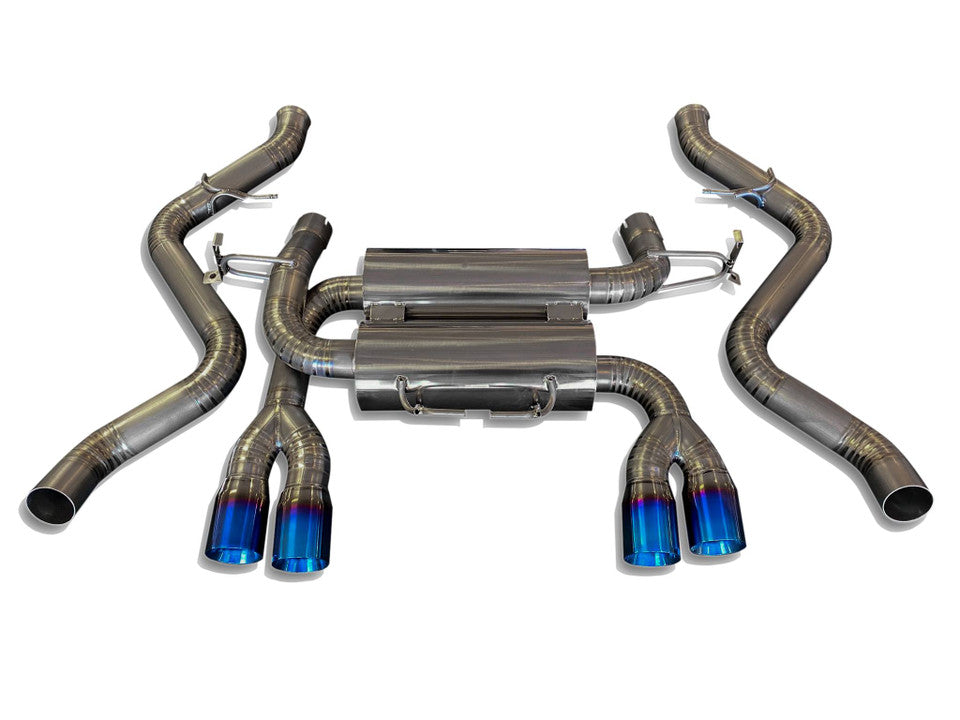 BMW E90 E92 E93 M3 Coupe Sedan 08-13 100% Full Titanium Rear Section Exhaust Systems - Top Speed — KS Racing Australia