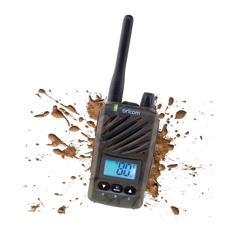 Oricom ULTRA550 CAMO Waterproof 5 Watt Handheld UHF CB Radio — KS Racing Australia