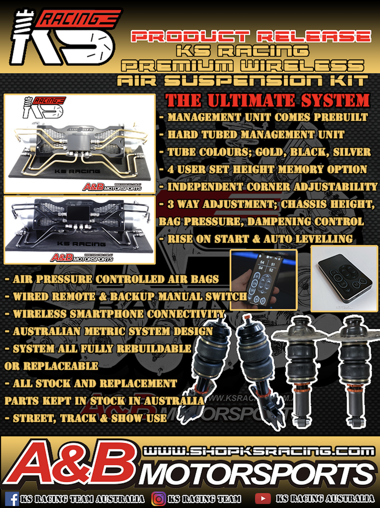 Toyota Prius XW30 Hybrid 10-15 Premium Wireless Air Suspension Kit - KS RACING — KS Racing Australia