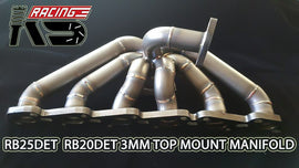 Nissan RB25DET RB20DET 3mm Top Mount Manifold — KS Racing Australia