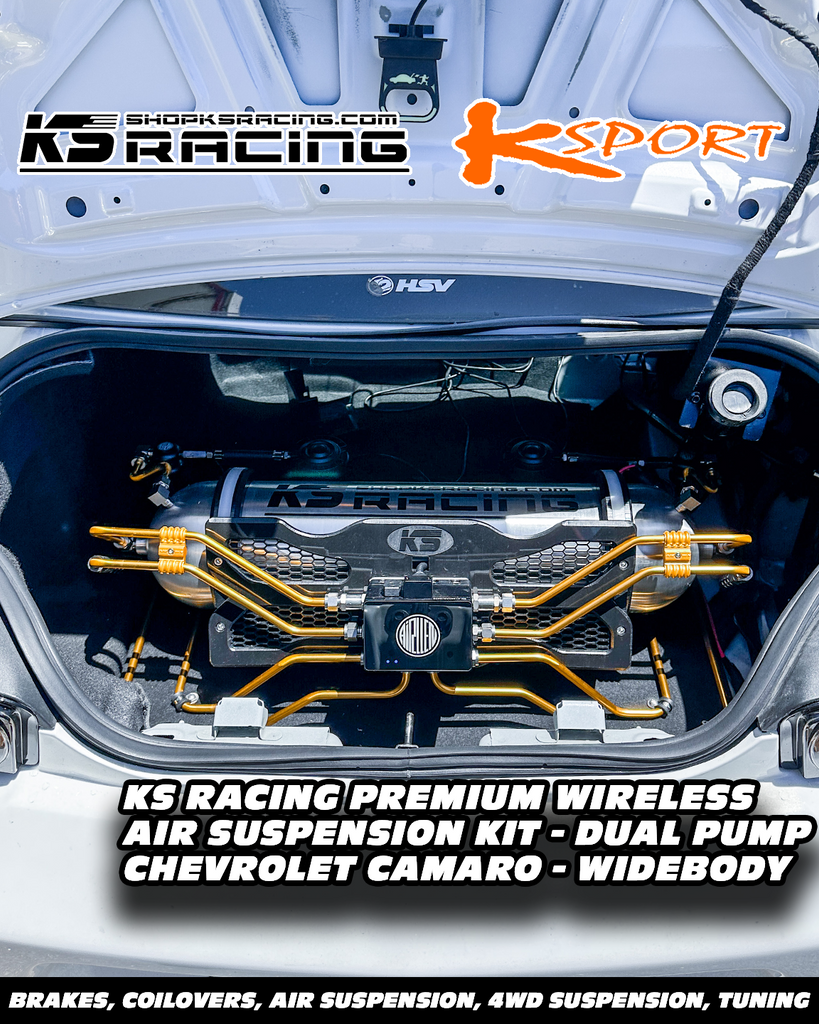 Chevrolet Camaro ZL1 15-UP Premium Wireless Air Suspension Kit - KS RACING — KS Racing Australia