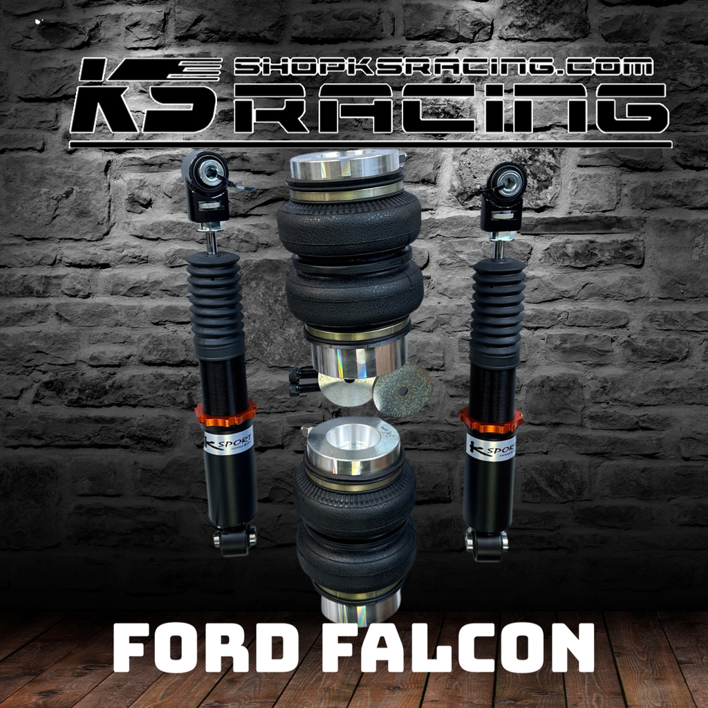 Ford Falcon BF Air Suspension Adjustable Strut & Air Bag Rear Only - KS RACING — KS Racing Australia