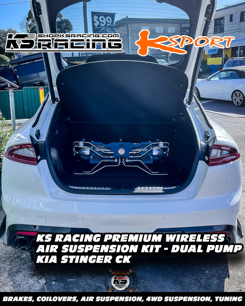 Kia Stinger CK 17-UP Premium Wireless Air Suspension Kit - KS RACING — KS Racing Australia
