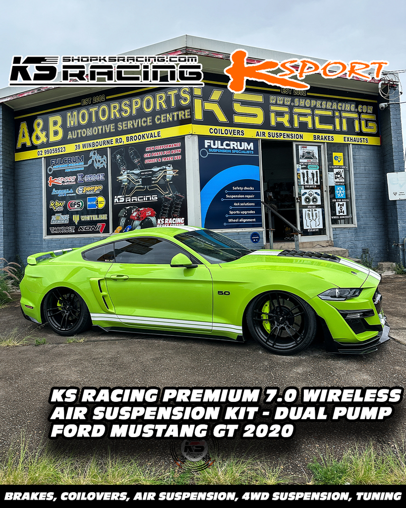 Ford Mustang 15-UP Premium Wireless Air Suspension Kit - KS RACING — KS Racing Australia