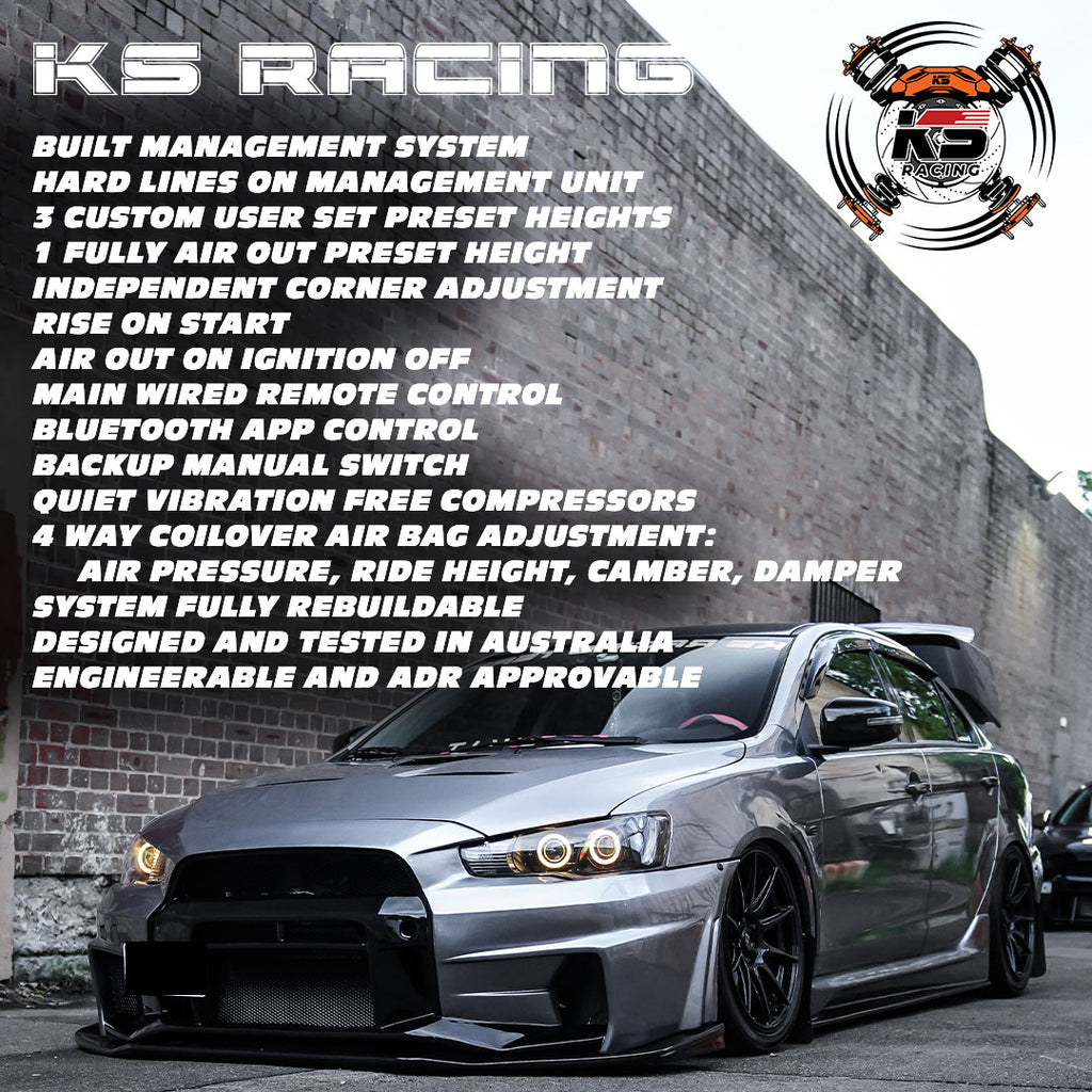 Mazda Miata NA6C, NA8C 90-98 Premium Wireless Air Suspension Kit - KS RACING — KS Racing Australia