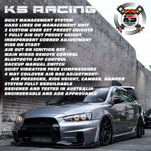 Load image into Gallery viewer, Mitsubishi Lancer 08-17 Premium Wireless Air Suspension Kit - KS RACING — KS Racing Australia