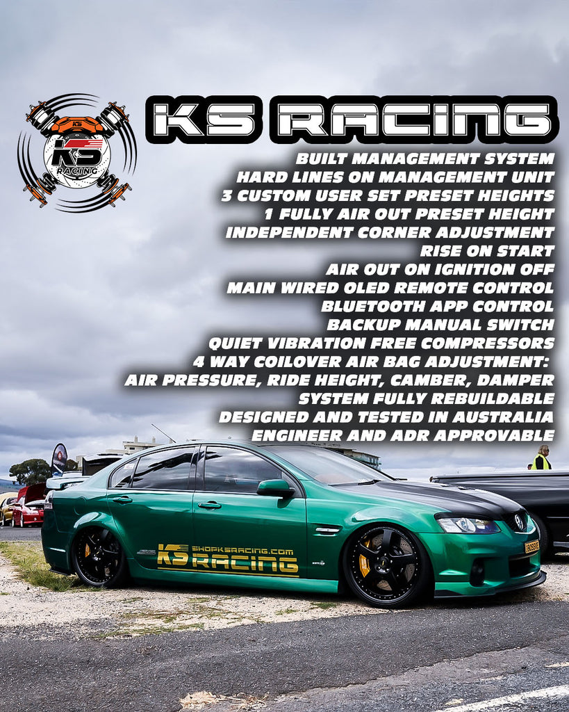 Holden Commodore VR-VS SEDAN IRS Premium Wireless Air Suspension Kit - KS RACING — KS Racing Australia